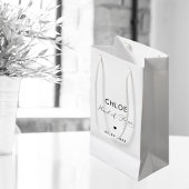 ミニマリスト繊細なスクリプトとハートメイド・オブ・オーナー（花嫁付き添い人） スモールペーパーバッグ