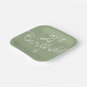 ミニマリスト聖人21歳の誕生日 ペーパープレート (傾斜あり)