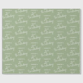 ミニマリスト聖人21歳の誕生日 ラッピングペーパー (フラット)