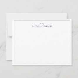 ミニマリスト脚本エヴリーペ縁どリ・モノグラム ノートカード