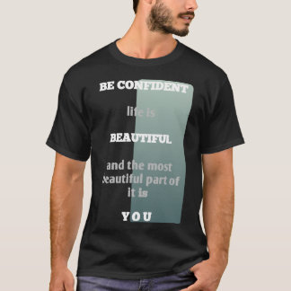 ミニマリスト自信のあるタイポグラフィーインスピレーション Tシャツ