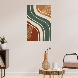 ミニマリスト自然型枠デザイン ポスター