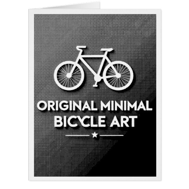 ミニマリスト自転車アート (正面)