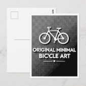 ミニマリスト自転車アート ポストカード (正面/裏面)