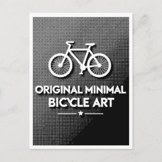 ミニマリスト自転車アート ポストカード