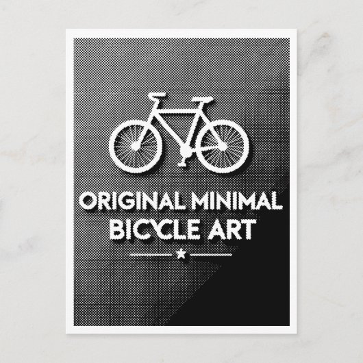 ミニマリスト自転車アート ポストカード (正面)