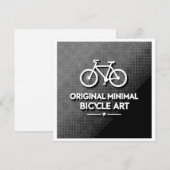 ミニマリスト自転車アート 招待状 (正面/裏面)