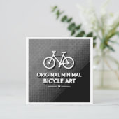 ミニマリスト自転車アート 招待状 (スタンド正面)