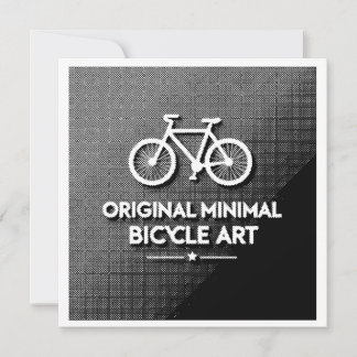 ミニマリスト自転車アート 招待状