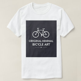 ミニマリスト自転車アート Tシャツ