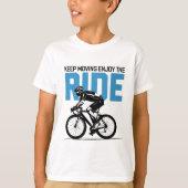 ミニマリスト自転車ライダー Tシャツ (正面)