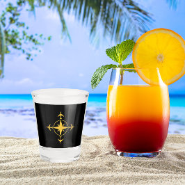 ミニマリスト航空コンパス飛行機旅行カスタム ショットグラス