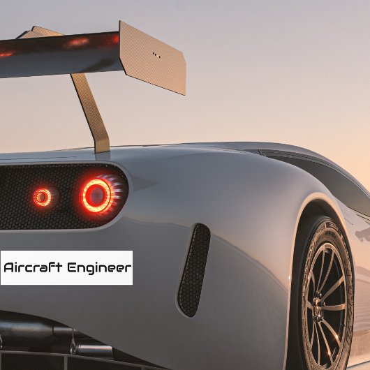 ミニマリスト航空シンプル機クール技士 バンパーステッカー