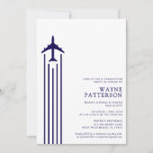 ミニマリスト航空フライトスクールパイロット卒業 招待状 (正面)