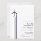 ミニマリスト航空フライトスクールパイロット卒業 招待状 (正面)