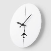 ミニマリスト航空大時計 ラージ壁時計 (傾斜)