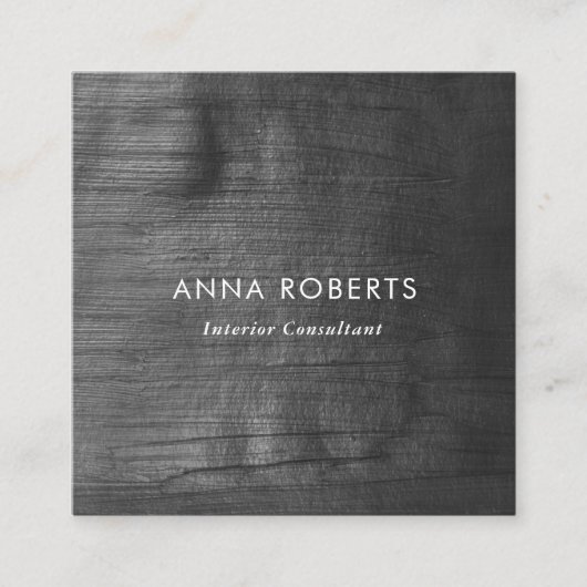 ミニマリスト色彩の鮮やかブラックスクエア名刺 スクエア名刺 (正面)