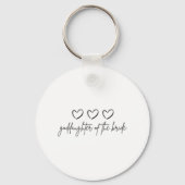 ミニマリスト花嫁の名付け子結婚式マッチ キーホルダー (正面)