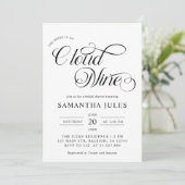 ミニマリスト花嫁の雲の上の幸せ ブライダルシャワー 招待状 (スタンド正面)