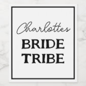 ミニマリスト花嫁部 バチェロレッテパーティー ワインラベル (シングルラベル)