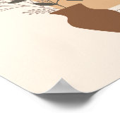 ミニマリスト花瓶&アーチ入り房保スタイル ポスター (角)