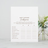 ミニマリスト茶色の赤ちゃんシャワースキャッタゴリズゲーム (スタンド正面)