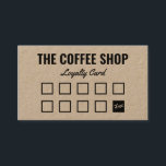 ミニマリスト茶色クラフトシンプルタイポグラフィ ロイヤリティカード<br><div class="desc">ミニマリスト茶色クラフトシンプルタイポグラフィ</div>