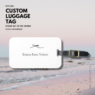 ミニマリスト荷物タグ付き弓 ラゲッジタグ