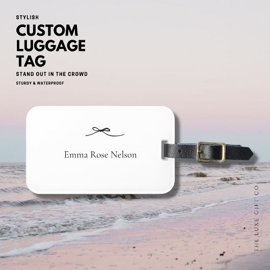 ミニマリスト荷物タグ付き弓 ラゲッジタグ