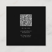 ミニマリスト蓮の手瞑想インストラクターQR スクエア名刺 (裏面)