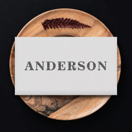 ミニマリスト薄いグストライプのレイ 名刺