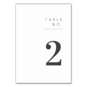 ミニマリスト表番号 テーブルナンバー (正面)
