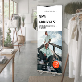 ミニマリスト製品フォトプロモリテール広告 伸縮バナー