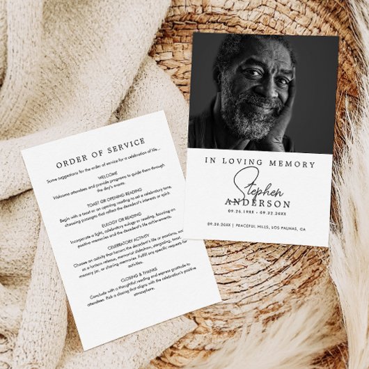 ミニマリスト記念碑、生活お祝いと葬儀 プログラム