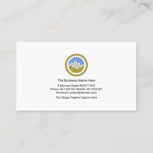 ミニマリスト証券取引所グラフ財務顧問  名刺 (裏面)