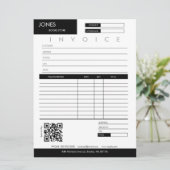 ミニマリスト請求書販売受領小規模企業 カード (スタンド正面)