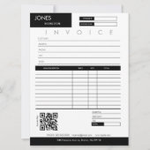 ミニマリスト請求書販売受領小規模企業 カード (正面)