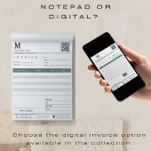 ミニマリスト請求書販売受領小規模企業 ノートパッド