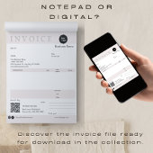 ミニマリスト請求書販売受領小規模企業 ノートパッド