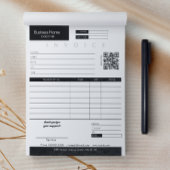 ミニマリスト請求書販売受領小規模企業 ノートパッド