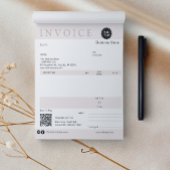 ミニマリスト請求書販売受領小規模企業 ノートパッド