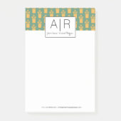 ミニマリスト象徴的フローライニシャル ポストイット (正面)