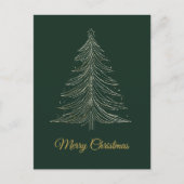 ミニマリスト豪華クリスマスカード シーズンポストカード (正面)