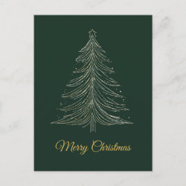 ミニマリスト豪華クリスマスカード シーズンポストカード