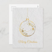ミニマリスト豪華クリスマスポストカード シーズンポストカード (正面/裏面)