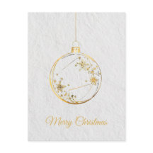 ミニマリスト豪華クリスマスポストカード