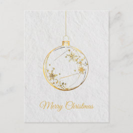 ミニマリスト豪華クリスマスポストカード シーズンポストカード