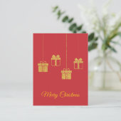 ミニマリスト豪華クリスマスポストカード シーズンポストカード (スタンド正面)