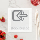 ミニマリスト買ストックのモダン財務アイコン スタンダードランチョンナプキン