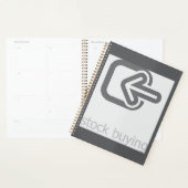 ミニマリスト買ストックのモダン財務アイコン プランナー手帳 (ディスプレー)